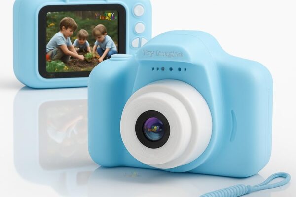 Toy Imagine Kids Digital Camera Toy 3.0MP 1080P Video Camera with 2-Inch Screen & 32GB Capacity USB Rechargeable with Games,Filters,Time-Lapse Educational Birthday Gift for Boys & Girls Age 3–12(Blue)