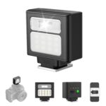 ULANZI SL02 Mini Flash Speedlite with Video Light, GN8 6500K Camera Mini Flashlight for Canon Fuji Sony Nikon and Othe SLR Digital Cameras, 4 Power Levels Camera Flash Speedlight NOT Fit Sony ZV -1F