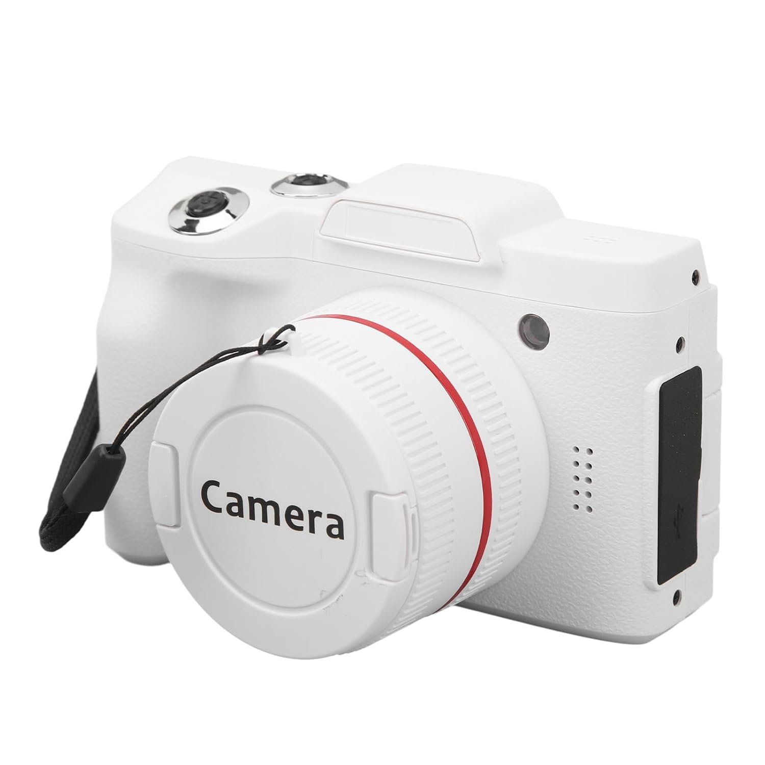 16MP Digital Camera, HD White Color Multi Axes Stabilization Smart Beginner Vlogging Camera, 1080P Video Recording, 2.4 Inch HD Display, Wide Application