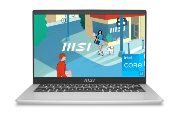 MSI Modern 14,Intel 13th Gen. Core i3 1315U,36CM FHD 60Hz Thin & Light Laptop(8GB/512GB NVMe SSD/Windows 11 Home/Microsoft Office Home & Student 2021/Intel UHD/Urban Silver/1.4Kg), C13M-115IN