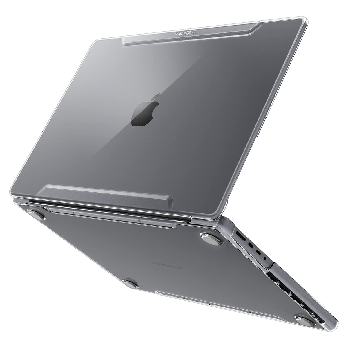 Spigen for MacBook Pro 14 Inch Case M5/Pro/Max (2026) M4/M3/M2/M1/Pro/Max (2025-2021) A3112 A3185 A3401 A2918 A2992 A2779 A2442, Thin Fit Transparent Protective Hard Shell Case, Crystal Clear