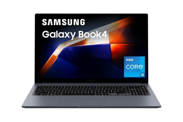 Samsung Galaxy Book4 15.6″ Full HD Screen | Intel Core i5 1335U Processor | 16GB RAM | 512GB SSD | Windows 11 Home | ms-Office | Fingerprint Reader | Intel Iris XE Graphics | NP750XGJ-LG7IN | Grey.