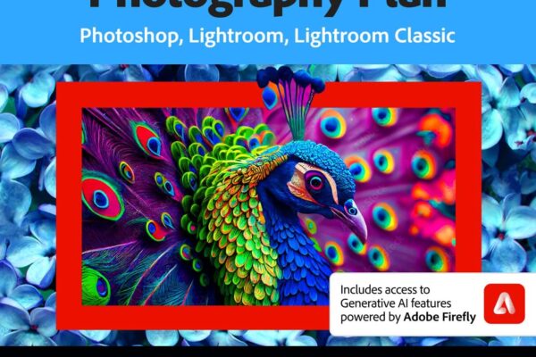 Adobe Creative Cloud Photography Plan 1TB (Photoshop + Lightroom) | 12-Month Subscription | PC/Mac | Email Delivery