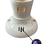 SIFER HD WiFi 1080P Spy Bulb Holder Camera Hidden Socket Camera Mini Security Secret Nanny Cam with Live Audio & Video Recording