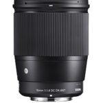 Sigma 16mm F/1.4 DC DN Contemporary Lens for Sony E Mount Mirrorless Cameras (APS- C Format, Black)