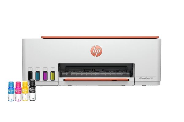 HP Smart Tank 589 All-in-One WiFi Colour Printer |Up to 4000 Black & 6000 Colour Prints I Print,Scan & Copy for Home/Office