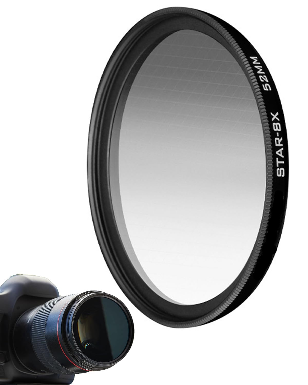 52mm ND Filter, Polarizing Camera Lens Filter with Gift Box, Compatible with Mobile Phone, for All Kind ofDevices, Ideal for Photography Enthusiasts and Professionals