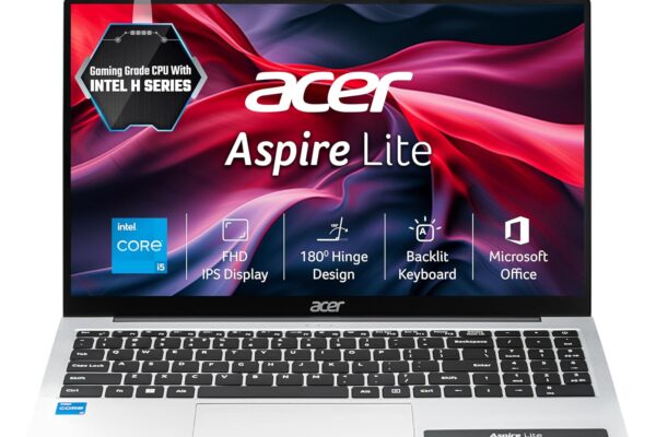 acer Aspire Lite 12th Gen Intel Core i5-12450H, Office 2024 + M365 Basic, 16GB RAM/1 TB SSD/Intel UHD Graphics, Full HD IPS, 15.6″/39.62 cm, Win11Home, AL15-52H,Backlit KB, Thin and Light Laptop