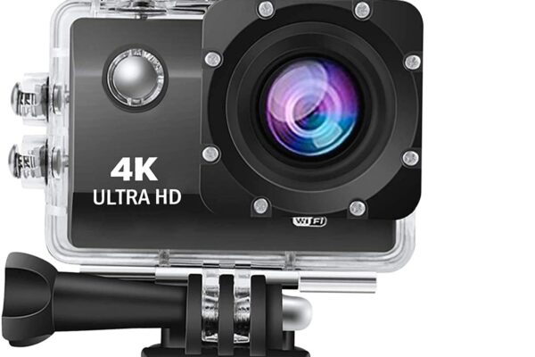 DIVINE 4K 30Fps Action Camera Ultra HD Underwater Camera 170 Degree Wide Angle 98Ft Waterproof Camera – Digital, Multicolor (DDC-48)