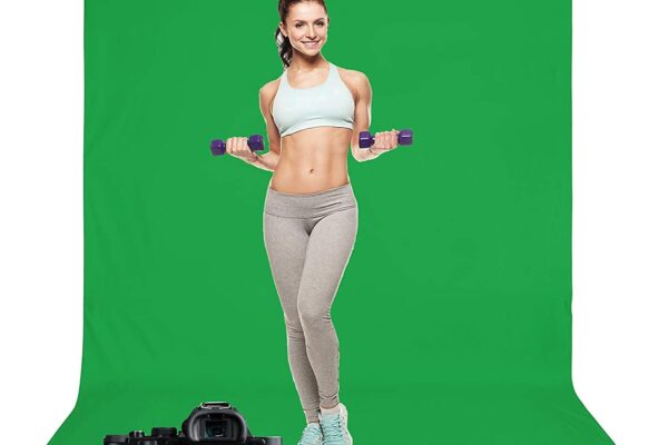 HIFFIN Professional 6x9Ft Green Screen Backdrop for Photography Background, Large Green Screen for Photoshoot, Game Live Steaming Video Conference (6x9Ft Green Backdrop)