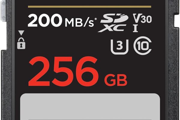 SanDisk Extreme Pro SD UHS I 256GB Card for 4K Video for DSLR and Mirrorless Cameras 200MB/s Read & 140MB/s Write