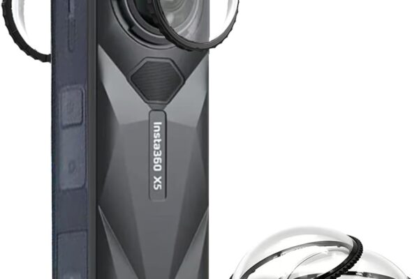 TrendMax X5 Premium Lens Guards for Insta 360 X5, Tempered Glass Protector Cover, High Transparency with 95% Light Transmittance, 35.7mm Diameter (X5 Optical PC Lens)