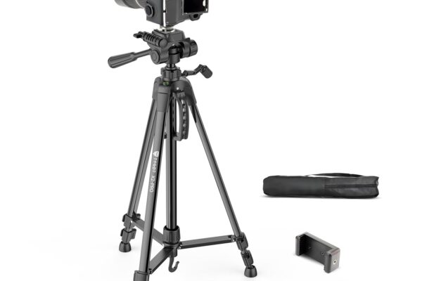 Tygot X2 Pro Professional 70 Inch (180 cm) Tripod for DSLR, Camera | Height: 5.9 Feet | Max Load: 5kg | Portable Lightweight ABS+Metal Tripod | 360° Ball Head | Carry Bag (Black)