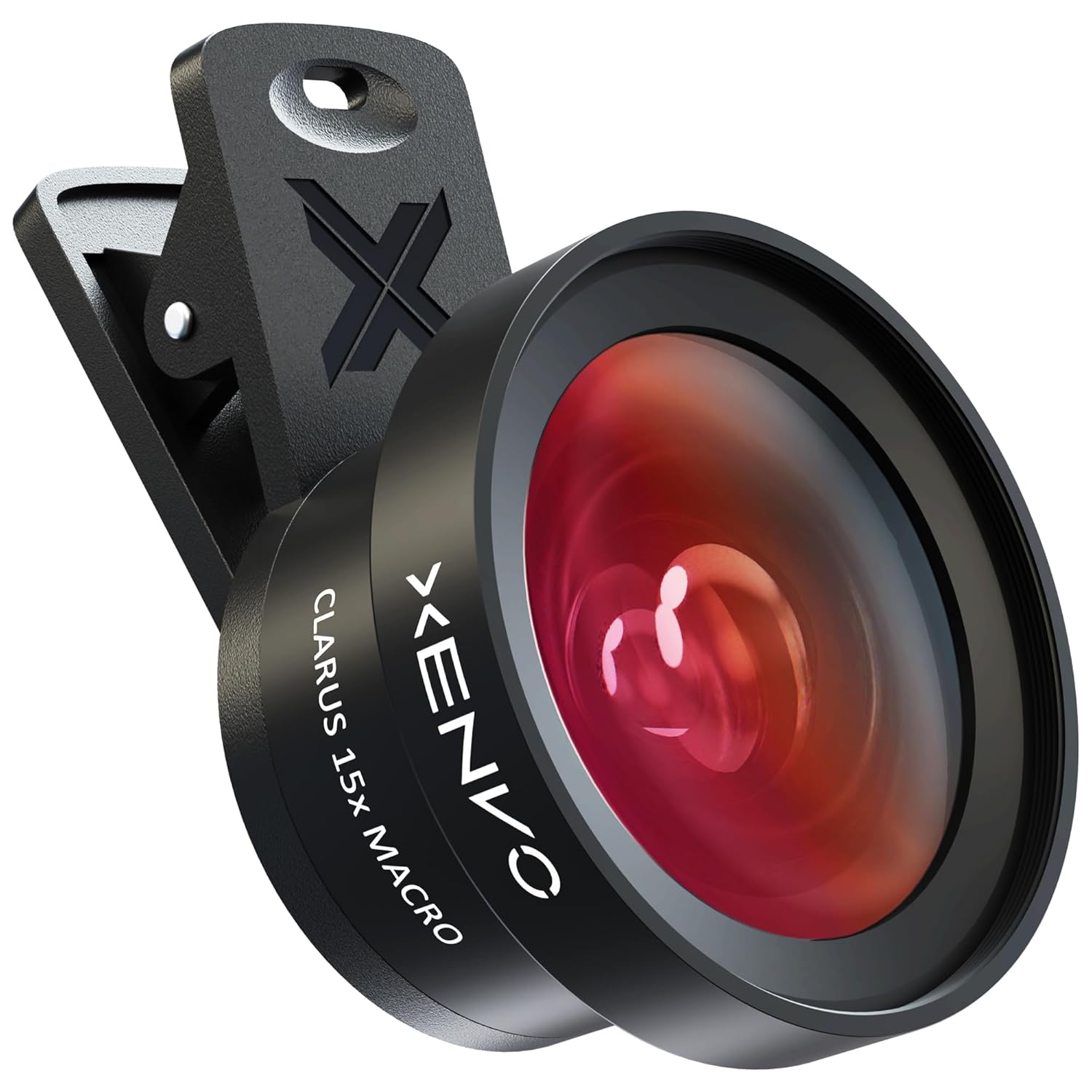 Xenvo Iphone Camera Lens Pro: Macro Lens & Wide Angle Lens Kit With Led Light, Clip-On Cell Phone Camera Lenses For Iphone, Android, Samsung Mobile Phones And Tablets – Black