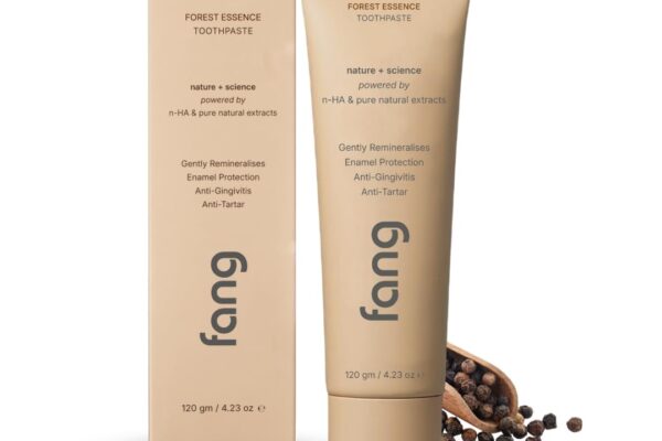 Fang Forest Essence Natural Toothpaste|Fluoride Free Hydroxyapatite|Teeth Whitening|Heals Sensitive Teeth|Fights Cavities,Gum Diseases & Bad Breath|Sls & Chemical Free|Organic, Vegan,1 Count