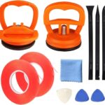 Screen Repair Tool Set of 11, Heavy-Duty Suction Cup, pry Tool, Mobile Phone Repair Tape, Suitable for iPhone, iPad, iMac, MacBook, Tablet, Laptop, Samsung and Other LCD Screen Opening Tools