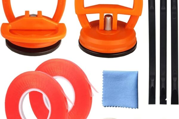 Screen Repair Tool Set of 11, Heavy-Duty Suction Cup, pry Tool, Mobile Phone Repair Tape, Suitable for iPhone, iPad, iMac, MacBook, Tablet, Laptop, Samsung and Other LCD Screen Opening Tools