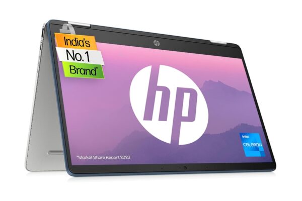 HP Chromebook x360 Intel Celeron N4120 14 inch(35.6 cm) Micro-Edge, Touchscreen, 2-in-1 Laptop (4GB RAM/64GB eMMC/Chrome OS 64/UHD Graphics,1.49kg), 14a-ca0504TU