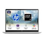 HP OmniBook 3 AMD Ryzen AI 5 340 Next Gen AI Laptop, (16GB DDR5, 512GB SSD), Anti-Glare,15.6”/39.6cm FHD, Win11,Office24, Silver,1.7kg, FHD Camera w/Privacy Shutter, fn0007AU