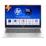 HP 14 Smartchoice, Intel Core Ultra 5 125H 12 TOPS, 24GB DDR5 (Upgradeable) 1TB SSD, Anti-Glare, FHD, 14”/35.6cm,Win11, M365*Office24, Silver, 1.4kg, ep1180tu, FHD Camera w/Shutter, Backlit AI Laptop