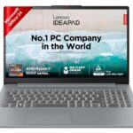 Lenovo IdeaPad Slim 3 Ryzen 7 5825U 15.6″ (39.6cm) FHD Thin and Light Laptop (16GB RAM/512GB SSD/Integrated AMD Radeon Graphics/Windows 11/Office Home 2024/Grey/1.6Kg), 82XM0114IN