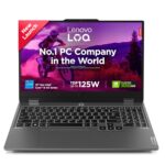 Lenovo LOQ 12th Gen Core i5-12450HX | NVIDIA RTX 3050 6GB (16GB RAM/512GB SSD/15.6″ (39.6cm)/Windows 11/Office Home 2024/100% sRGB/Grey/2.4Kg), 83GS00LNIN Gaming Laptop