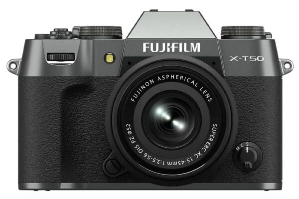 Fujifilm X-T50 40 MP APS-C X-Trans Sensor|Retro Style mirrorless Camera|4k/6.2k vlogging|High Speed Recording FHD 240fps|Advance AF with 15-45mm Optical Zoom Lens f/3.5-5.6 – Charcoal