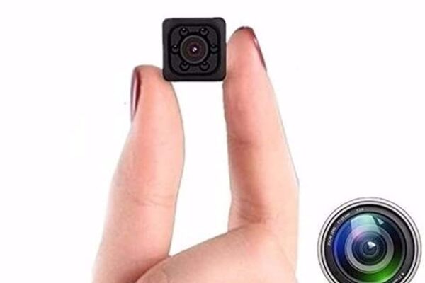 TECHNOVIEW 1080P Mini Spy Camera with Low Light Vision, Portable Security, Hidden-Camera with Audio and Video Recorder for Home Office Wind Desktop Indoor Security Stand Camera (Non Wifi Camera – Red)