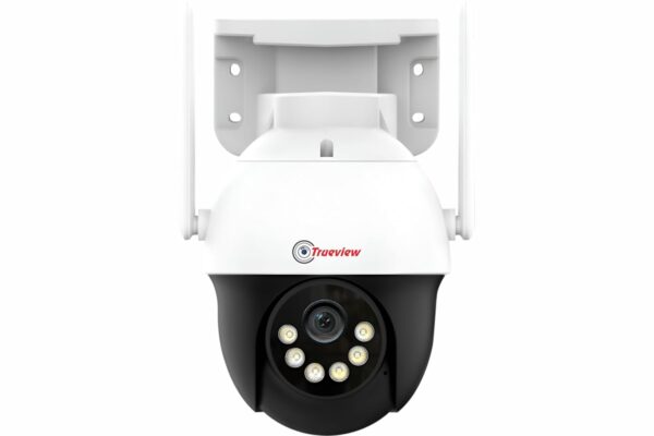 Trueview WiFi 3MP Mini Pan-Tilt-Zoom CCTV Camera | STQC Certified | Indoor & Outdoor Security Camera | Color Night Vision | Cloud & SD Card Storage up to 256GB | Two-Way Talk