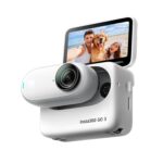 insta360 Go 3 (64Gb) – Small & Lightweight Action Digital Camera,Portable and Versatile,Hands-Free POV,Mount Anywhere,Stabilization,Multifunctional Action Pod,Waterproof,for Travel,Sports,Vlog