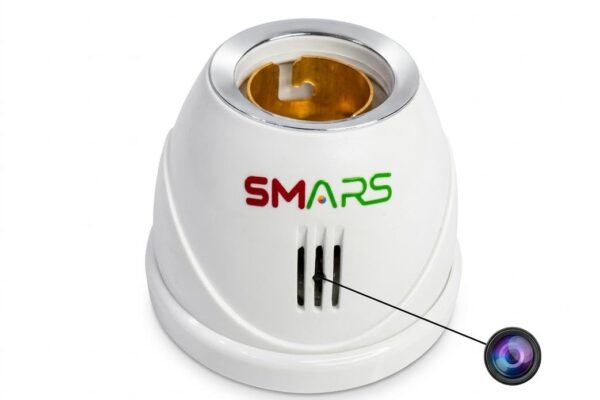 smars 1080P FHD WiFi Oval Bulb Holder Shape Mini Hidden CCTV Camera with Audio and Video Recording | App Controlled Remote Monitoring | SD Card Support Upto 128 gb