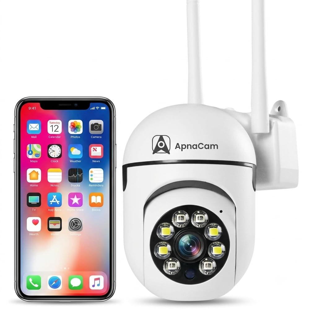 1080P Mini PTZ WiFi Security Camera for Home Indoor | 360° Pan Tilt, Night Vision, AI Motion Alert, 2-Way Audio, Remote Mobile Viewing | Baby & Pet Monitor, Works on 2.4GHz WiFi