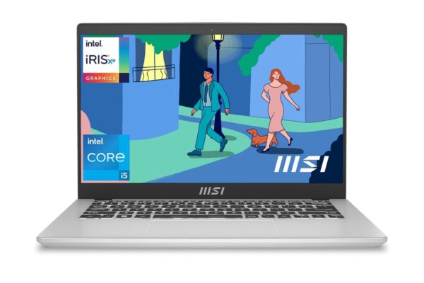 MSI Modern 14, Intel 12th Gen. i5-1235U, 36CM FHD 60Hz Laptop(16GB/512GB NVMe SSD/Windows 11 Home/MSO 2021/Intel Iris Xe Graphics/Urban Silver/1.4Kg), C12MO-1299IN