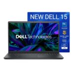 Dell 15 (Previously Inspiron), Intel 14th Gen Core i3 / Core 3 100U, 16GB, 512GB SSD, FHD, 15.6″, Win 11, MSO’24, Carbon Black, 1.63Kg, [Dell 15], FHD 120Hz IPS 250 nit Display, Thin & Light Laptop