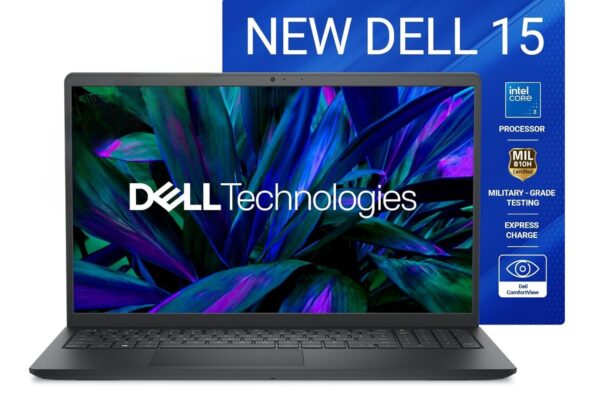 Dell 15 (Previously Inspiron), Intel 14th Gen Core i3 / Core 3 100U, 16GB, 512GB SSD, FHD, 15.6″, Win 11, MSO’24, Carbon Black, 1.63Kg, [Dell 15], FHD 120Hz IPS 250 nit Display, Thin & Light Laptop