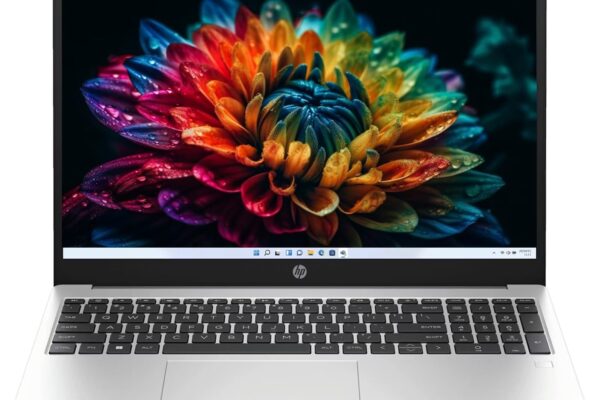HP 15 (2026), AMD Ryzen 7 Octa Core 7735U – (16 GB DDR5/512 GB SSD/AMD Radeon 680M Graphics/Windows 11 Home) Thin & Light Business Laptop/15.6″ FHD Display/Backlit + Fingerprint/Silver/1.5kg/MS Office