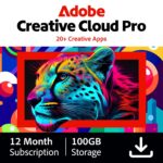 Adobe Creative Cloud Pro | Graphic Design Software | AI Powered Features | Vector Illustration, Layout & Image Editing | 12-Month Subscription | PC/Mac | Email Delivery