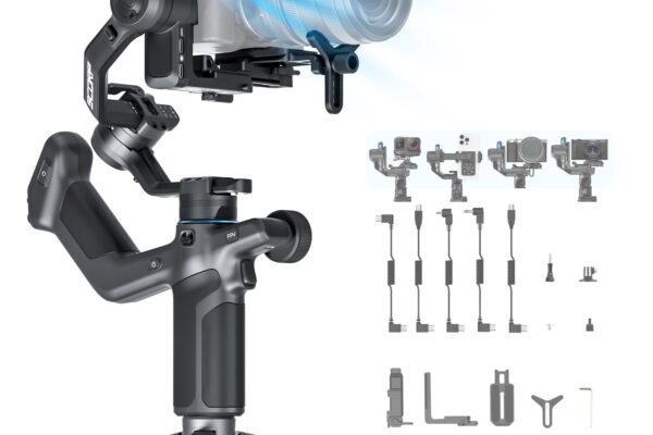 FeiyuTech SCORP Mini-3 All in One 3-Axis Camera Stabilizer,Built-in AI Track Sensor Handheld Gimbal