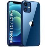 TheGiftKart Ultra-Hybrid Crystal Clear Back Cover Case for iPhone 12/12 PRO | Slim Fit Shockproof Design | Camera Protection Bump | Transparent Back Cover Case for iPhone 12/12 Pro