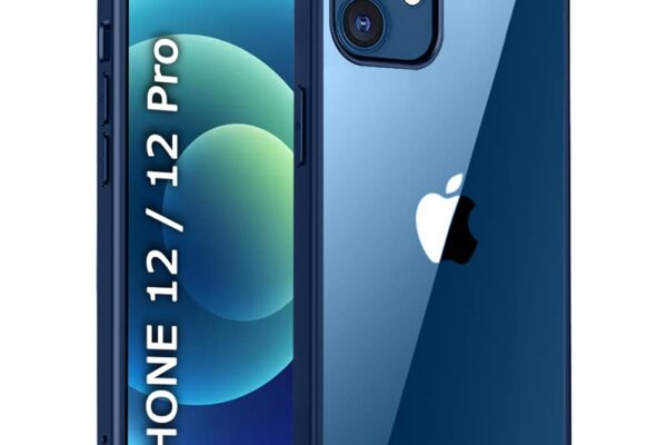 TheGiftKart Ultra-Hybrid Crystal Clear Back Cover Case for iPhone 12/12 PRO | Slim Fit Shockproof Design | Camera Protection Bump | Transparent Back Cover Case for iPhone 12/12 Pro
