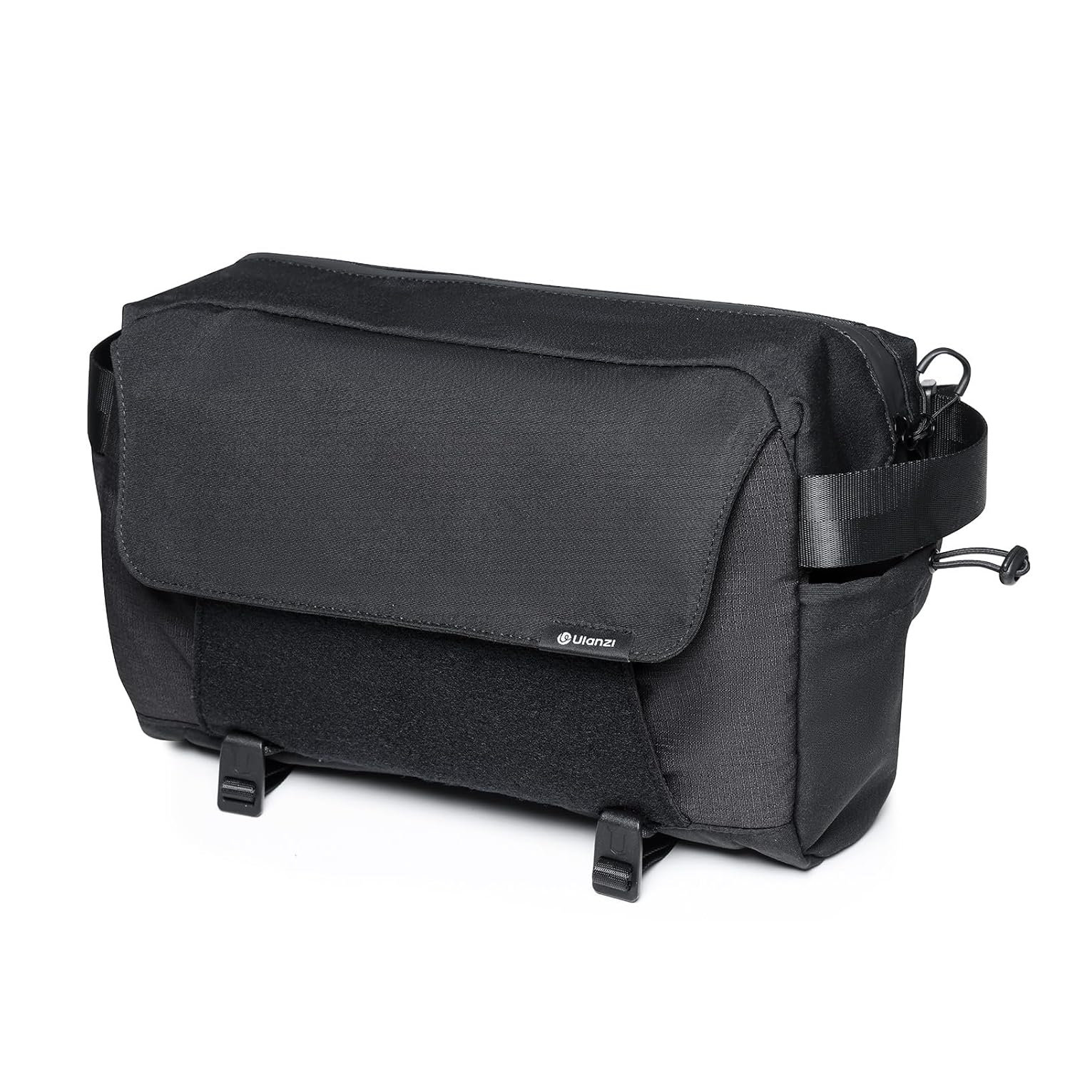 ULANZI BP11 Photography Shoulder Bag, a Lightweight and Casual Photography Crossbody Bag Compatible with Three Cameras and iPad, the Front Pocket can be Customized with Your own Hands, Black, B158