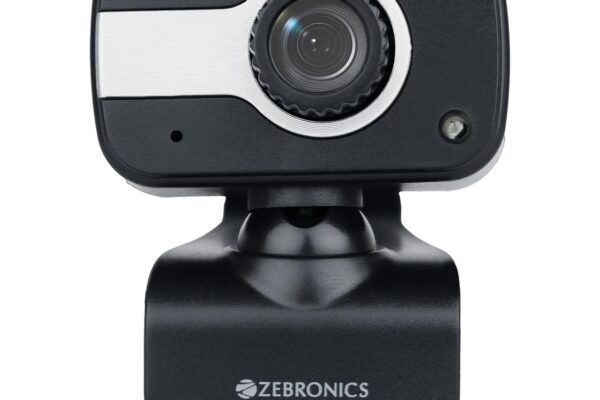 Zebronics Zeb-Crystal Clear Web Camera, 0.3 MP with USB with 3P Lens,Built-in Microphone,Auto White Balance,Night Vision and Manual Switch for LED (Black)