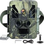 4K Trail Camera captures 32MP Photos and 4K Videos with 0.2s Trigger Speed. Features 850nm IR Night Vision, IP67 Waterproof Design and 2.4-inch LCD. Compatible with Wildlife Security