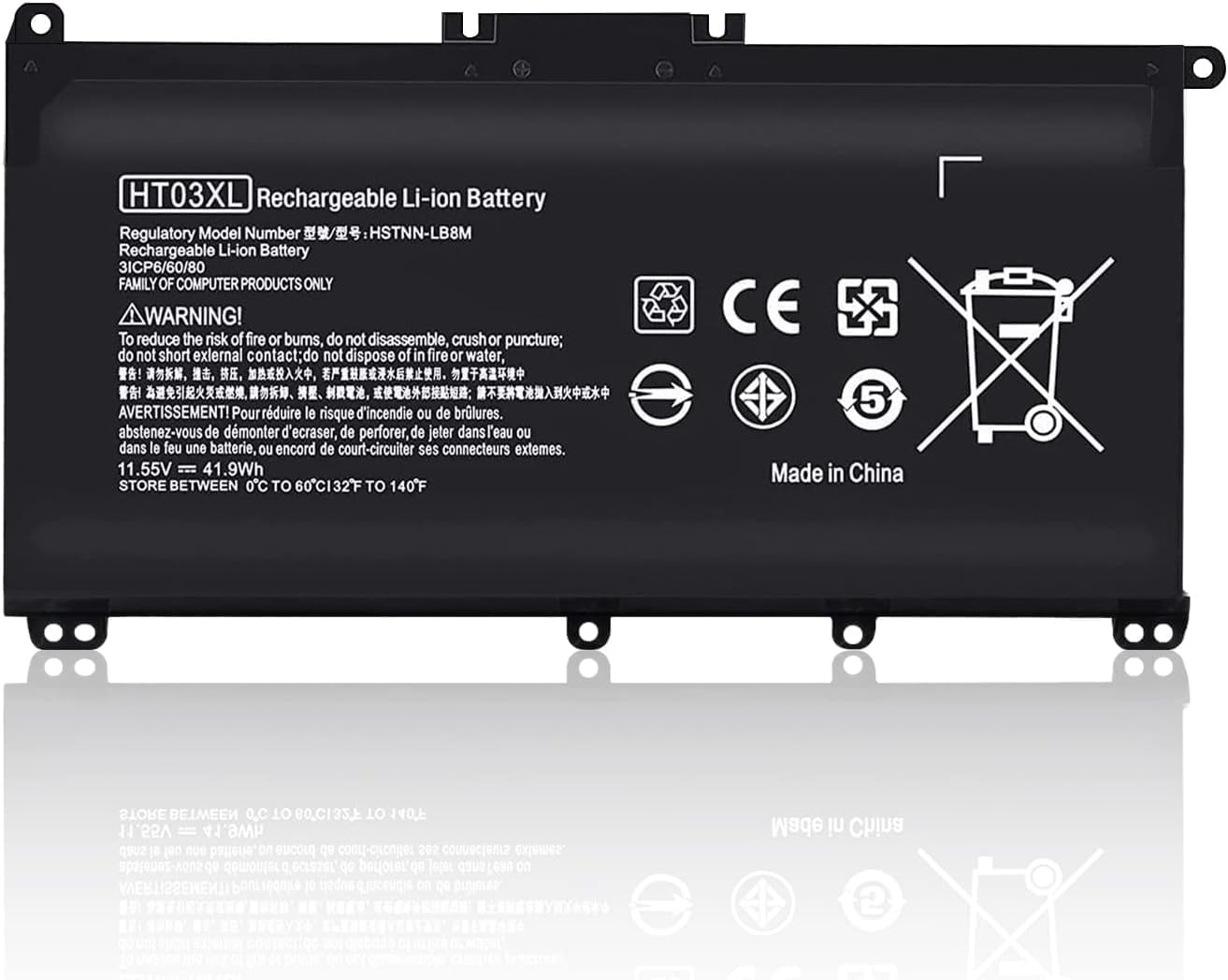 HT03XL L11119-855 Laptop Battery for HP Pavilion 14-CE 14-CF 14-DF 15-CS 15-DA 15-DB 15-DW 17-by 17-CA Series 15-CS0053CL 15-DW0033NR 15-DA0014DX L11421-542 L11421-2C2 HSTNN-UB7J HSTNN-DB8R HT03041XL