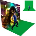 HIFFIN 8 x 20 ft. Chroma Key, Non-Woven Fabric Solid Color Green Screen Photo Backdrop Studio Photography, Non-Gloss Reflective Fabrication, A – Grade Premium Green Backdrop Screen