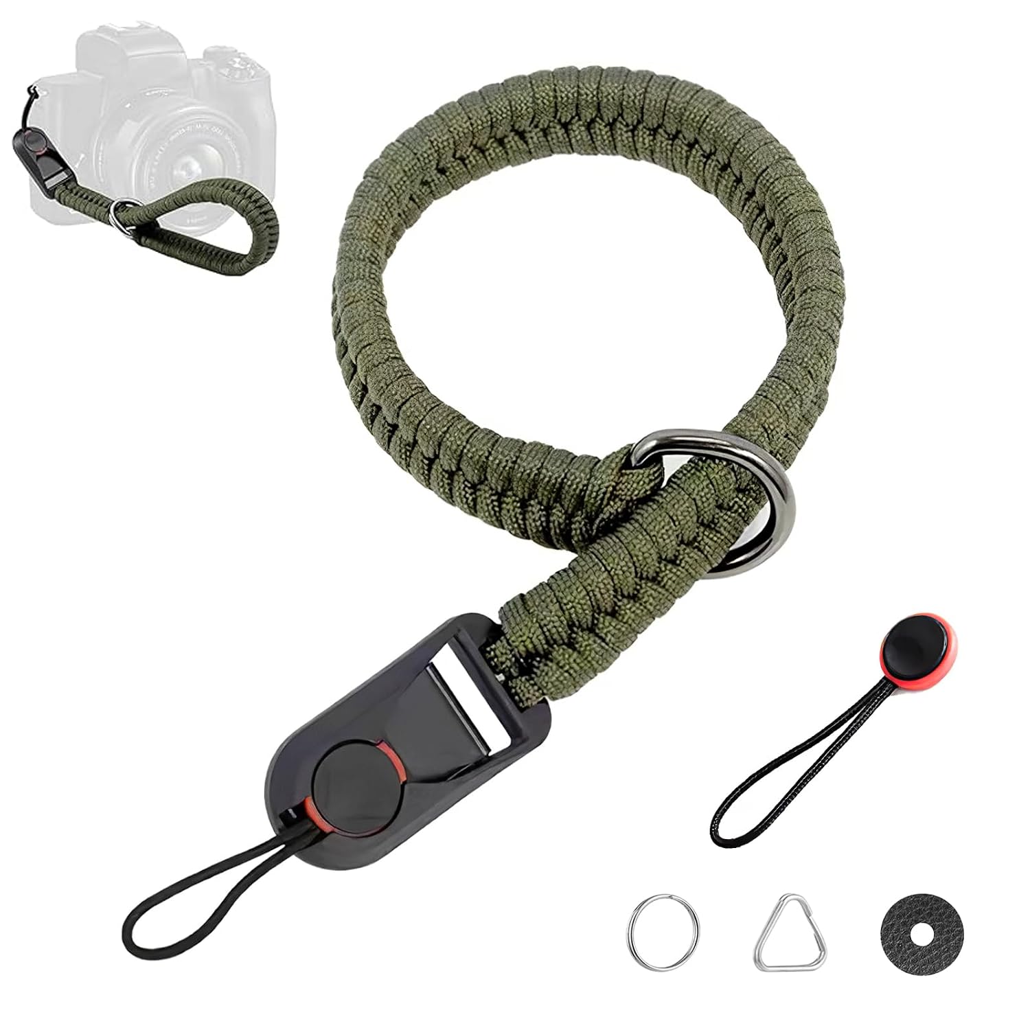 TecoKart® Camera Strap Wrist Strap for Mirrorless Camera Non-slip Paracord Camera Hand Strap Rope for All DSLR Instant Cameras Binoculars